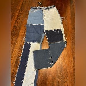 JADED LONDON Womens PATCHWORK DENIM
